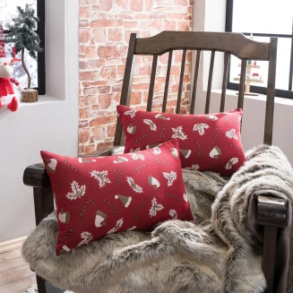 Χριστουγενιάτικη Μαξιλαροθήκη Saxen 10 - 30x50cm Teoran Home