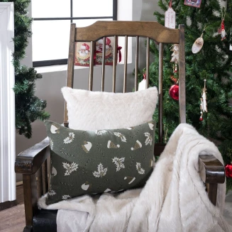 Χριστουγενιάτικη Μαξιλαροθήκη Saxen 13 - 30x50cm Teoran Home