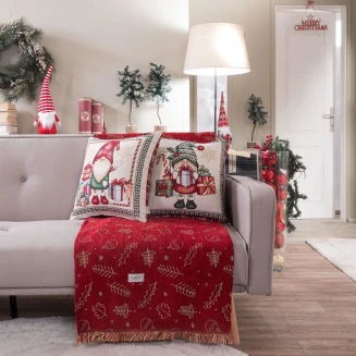 Χριστουγενιάτικη Μαξιλαροθήκη Steyr - 45x45cm Teoran Home