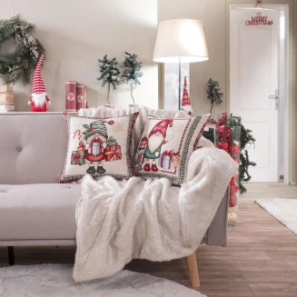 Χριστουγενιάτικη Μαξιλαροθήκη Steyr - 45x45cm Teoran Home