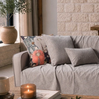 Teoran Home Ριχτάρι Dayton 05 Grey Terracotta-Τετραθέσιο 180x350cm