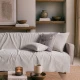 Ριχτάρι Dayton 07 Pearl Grey - Τετραθέσιο 180x350cm