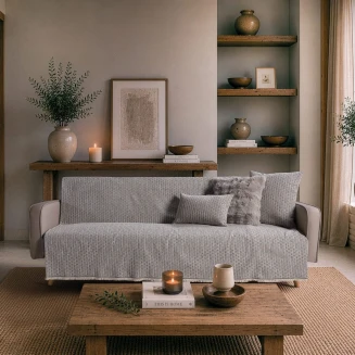Teoran Home Ριχτάρι Joliet 11 Silver Grey-Τετραθέσιο 180x350cm