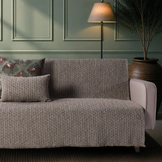 Teoran Home Ριχτάρι Joliet 15 Taupe Olive-Τετραθέσιο 180x350cm