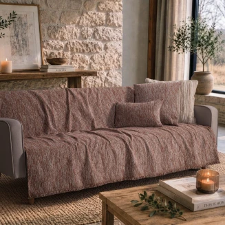 Teoran Home Ριχτάρι Kent 05 Terracotta-Τετραθέσιο 180x350cm