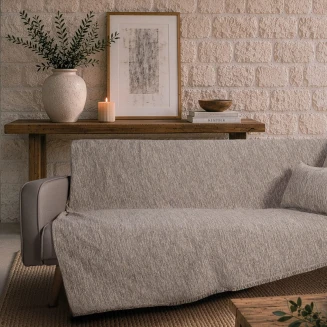 Teoran Home Ριχτάρι Kent 07 Taupe-Τετραθέσιο 180x350cm