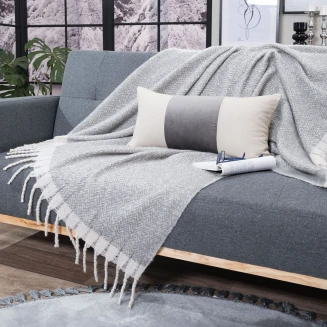 Ριχτάρι-Κουβέρτα Καναπέ Mohair 11 - 130 x 150cm Teoran Home