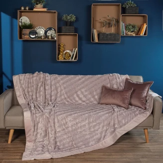 Ριχτάρι- Κουβέρτα Τριθέσιος 160x270 Teoran Home Stone Flower 12