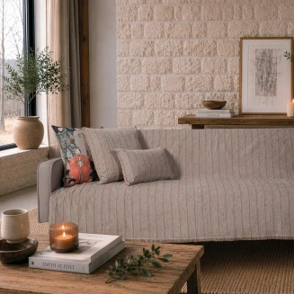 Teoran Home Ριχτάρι Macon 05 Light Brown Terracotta-Τετραθέσιο 180x350cm