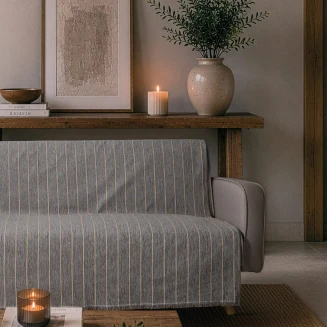 Teoran Home Ριχτάρι Macon 11 Charcoal Grey-Τετραθέσιο 180x350cm