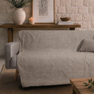 Teoran Home Ριχτάρι Norman 03 Light Brown-Τετραθέσιο 180x350cm