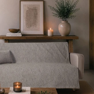 Teoran Home Ριχτάρι Norman 11 Grey-Τετραθέσιο 180x350cm