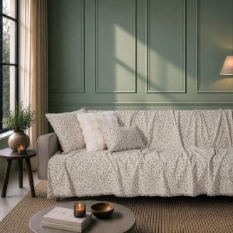 Teoran Home Ριχτάρι Pearland 01 Ivory-Τριθέσιο 180x300cm