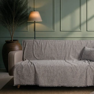 Teoran Home Ριχτάρι Utah 11 Grey-Τετραθέσιο 180x350cm