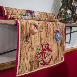 Χριστουγενιάτικη Τραβέρσα Gift - 45x140cm Teoran Home