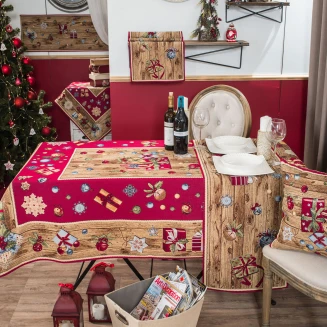 Χριστουγενιάτικη Τραβέρσα Gift - 45x140cm Teoran Home