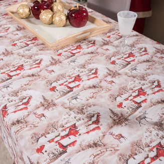 Χριστουγενιάτικο Τραπεζομάντηλο Bremen - 135x180cm Teoran Home