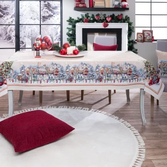 Χριστουγενιάτικο Τραπεζομάντηλο Ennsdorf - 140x140cm Teoran Home
