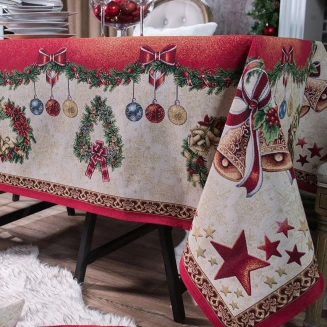 Χριστουγενιάτικο Τραπεζομάντηλο Festive - 140x140cm Teoran Home