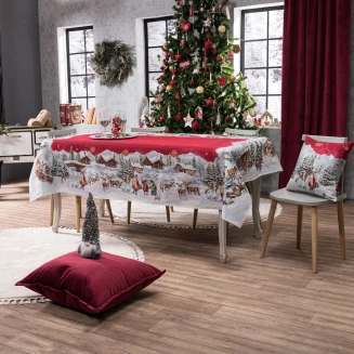 Χριστουγενιάτικο Τραπεζομάντηλο Kloten - 140x220cm Teoran Home
