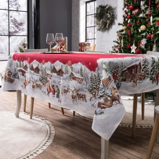 Χριστουγενιάτικο Τραπεζομάντηλο Kloten - 140x220cm Teoran Home