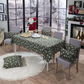 Χριστουγενιάτικο Τραπεζομάντηλο Saxen 13 - 135x180cm Teoran Home