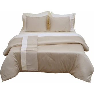 Πάπλωμα Δύο Όψεων Υπέρδιπλο 220x240 Luxury Bicolour Beige-Ivory Anna Riska