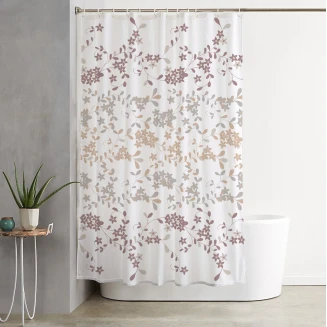 Κουρτίνα Μπάνιου 180x180 Viopros Έντεν Λευκό