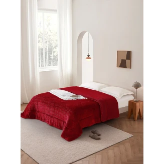 Κουβερτοπάπλωμα Υπέρδιπλο 220x240 Viopros Μοντάνα Μπορντώ