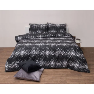 Σετ Πάπλωμα Υπέρδιπλο 220x240 Κάρτερ Ανθρακί Viopros