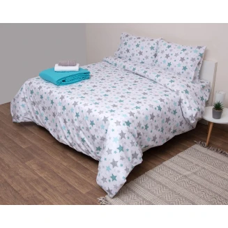 Σετ Πάπλωμα Υπέρδιπλο 220x240 Σείριος Λευκό Viopros