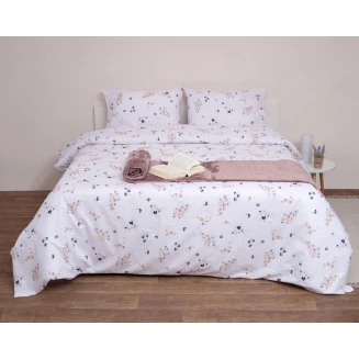 Σετ Πάπλωμα Υπέρδιπλο 220x240 Φλόραλ Λευκό Viopros