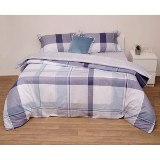 Σετ Πάπλωμα Υπέρδιπλο 220x240 Κούπερ Μπλέ Viopros