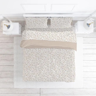 Παπλωματοθήκη Υπέρδιπλη 220x240 2555 Φανέλλα Μπεζ Viopros