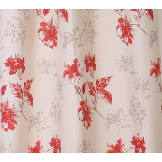 Κουρτίνα Με Κρίκους 140x265 Mc Decor Aurea Red