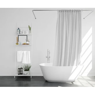 Κουρτίνα Μπάνιου 240x200 Mc Decor Classic Λευκή