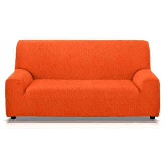 Ελαστικό Κάλυμμα Διθέσιου Καναπέ Waves Πορτοκαλί - MCDECOR 130x170