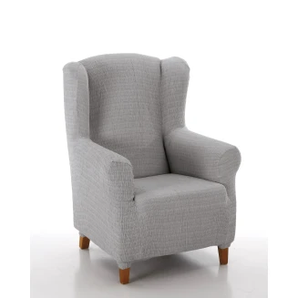 Ελαστικό Κάλυμμα Μπερζέρας Akari Γκρι Ανοιχτό - MCDECOR 70x100