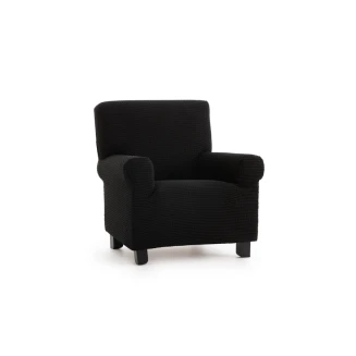 Ελαστικό Κάλυμμα Πολυθρόνας Δήλος Μαύρο - MCDECOR