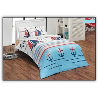 Κουβερλί Σετ Μονό 160x240 Mc Decor Marine