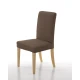 Σετ (2 Τμχ) Ελαστικά Καλύμματα Καρεκλών Με Πλάτη Akari Καφέ