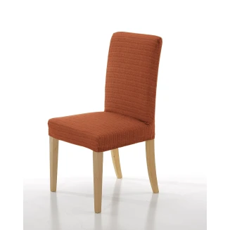 Σετ (2 Τμχ) Ελαστικά Καλύμματα Καρεκλών Με Πλάτη Mc Decor Akari Πορτοκαλί