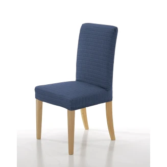 Σετ (2 Τμχ) Ελαστικά Καλύμματα Καρεκλών Με Πλάτη Mc Decor Akari Μπλε