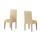 Σετ (2 Τμχ) Ελαστικά Καλύμματα Καρεκλών Με Πλάτη Tunez Μπεζ