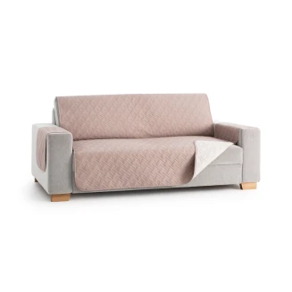 Κάλυμμα Αδιάβροχο Δίχρωμο Μεγάλου Διθέσιου Καναπέ 130x200 Mc Decor Sumba Εκρού-Λινό