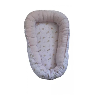 Φωλία Διπλής Όψης 75x110 Oliver Baby Σχ. 412 Ροζ