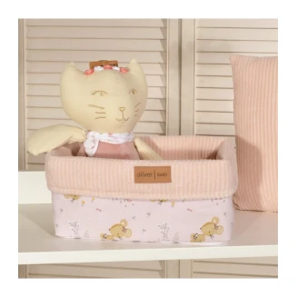 Καλάθι Αποθήκευσης 25x15x13 Oliver Baby Σχ. 412 Ροζ