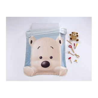 Κουβέρτα κούνιας 110x140 Mora Lumpy Αρκούδος