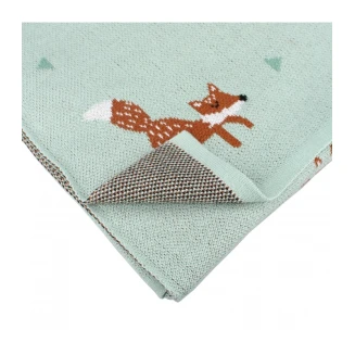 Κουβέρτα Πικέ Ζακάρ Αγκαλιάς 80x110 Kidzroom Vadobag Αλεπού