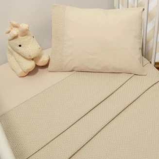 Κουβέρτα Καλοκαιρινή Κούνιας Πικέ 100x140 Oliver Baby Des.454